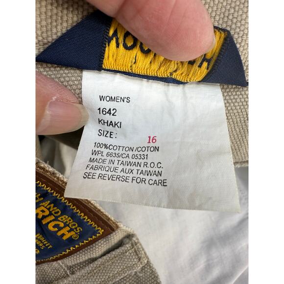 Woolrich John Rich and Bros Pants Women's 16 Khaki High Rise Straight Leg VTG - Picture 9 of 15